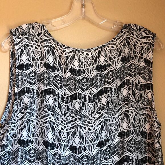 Won Hundred shift dress in 100% silk Style: Jenn black and white US 10 (40) - Picture 2 of 12